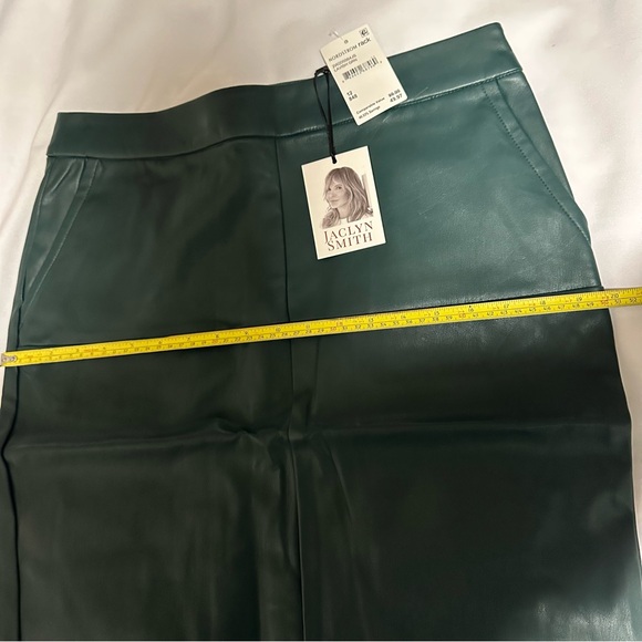 Jaclyn Smith Green Pencil Skirt Knee-Length Work NWT - Picture 3 of 16